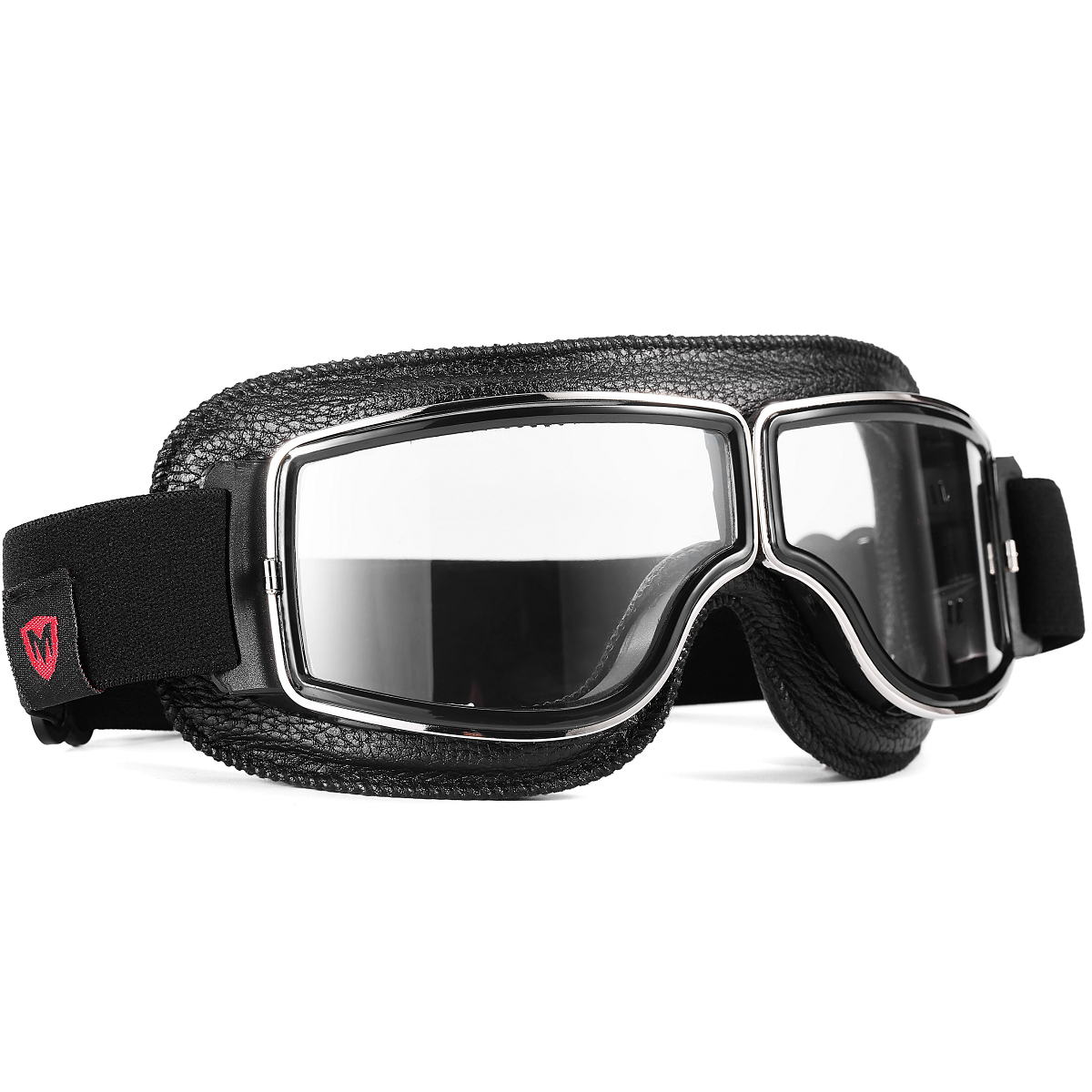 Black SILVERSTONE goggles with clear PC lenses