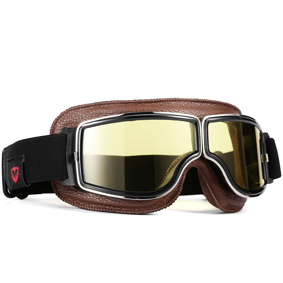 Brown SILVERSTONE goggles with amber PC lenses